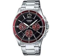 CASIO MTP-1374D-5A - Reloj con Movimiento Cuarzo, para Hombre, Color Negro y Plateado