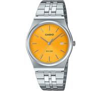 Casio MTP-B145D-7BVDF - Reloj para Hombre, Esfera Blanca, Plateado/Amarillo, Vintage