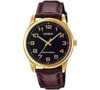 CASIO MTP-V001GL-1 - Reloj de Pulsera, para Hombre, Color Negro y marrón