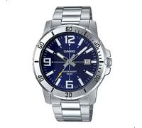 Casio MTP-VD01D-2BV Men's Enticer Stainless Steel Blue Dial Casual Analog Sporty Watch