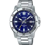 Casio MTP-VD01D-2EV Men's Enticer Stainless Steel Blue Dial Casual Analog Sporty Watch