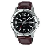 Casio MTP-VD01L-1BV Men's Enticer Stainless Steel Black Dial Casual Analog Sporty Watch