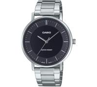 Casio MTP-VT04D-1E - Reloj analógico minimalista de acero inoxidable para hombre, esfera cóncava, 3 manecillas