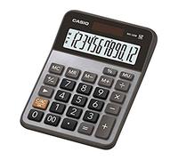 Casio MX-120B - Calculadora (Escritorio, Calculadora básica, 12 dígitos, 1 líneas, Batería/Solar, Negro, Gris)