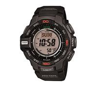 Casio Pro Trek PRG-270-1 Tough Solar Triple Sensor Reloj Deportivo Digital multifunción para Hombre, Negro, sin tamaño, cronógrafo, Digital, Movimiento de Cuarzo, Negro, No Size, Cronógrafo, Digital,