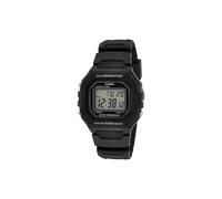 Casio Reloj Cuarzo Unisex 43.20mm con dial Digital LCD y Correa de Plastic/Resin Strap Negro W-218H-1AVEF