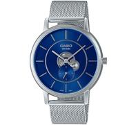 Casio Reloj analógico de Cuarzo para Hombre con Correa de Acero Inoxidable MTP-B130M-2AVDF, Gris, tek Beden, Reloj