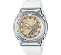 Casio Reloj analógico Digital de Cuarzo para Mujer con Correa de plástico GM-S2110-7A9ER, Blanco, Correa