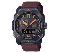 Casio Reloj Analógico-Digital para Hombre de Cuarzo japonés con Correa en Cuero PRW-6900YL-5ER