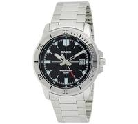 Casio MTP-VD01D-1EV Men's Enticer Stainless Steel Black Dial Casual Analog Sporty Watch
