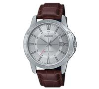 Casio Reloj Analógico para Hombres de Cuarzo con Correa en Cuero MTP-V004L-7CUDF