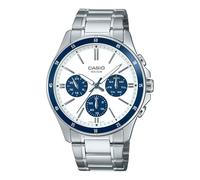 Casio Reloj Casual MTP-1374D-7A2VDF, Plata, Talla única, Pulsera