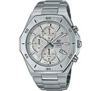 Casio Reloj cronógrafo de Cuarzo Edifice para Hombre con Correa de Acero Inoxidable, Plata, Pulsera