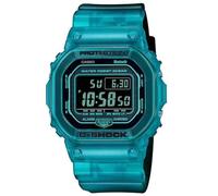 Casio Reloj Cuarzo Hombre 42.80mm con dial Digital Negro y Correa de Plastic/Resin Bracelet Turquoise DW-B5600G-2ER
