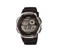 Casio Reloj Cuarzo Hombre 43.00mm con dial Digital LCD y Correa de Rubber Strap Negro AE-1000W-1A2VEF