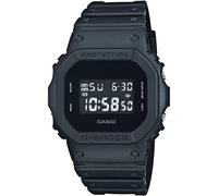 Casio Reloj Cuarzo Hombre 43.00mm con dial Digital LCD y Correa de Rubber Strap Negro DW-5600BB-1ER