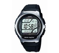 Casio Reloj Cuarzo Hombre 45.00mm con dial Digital Gris y Correa de Rubber Strap Negro WV-58U-1AVES