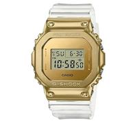 Casio Reloj Cuarzo Hombre 50.00mm con dial Digital Oro y Correa de Plastic/Resin Strap Blanco GM-5600SG-9ER