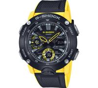 Casio Reloj Cuarzo Hombre 52.00mm con dial Análogico-Digital Negro y Correa de Caucho Negra GA-2000-1A9ER