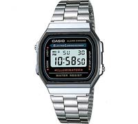 Casio Reloj Cuarzo Unisex 35.00mm con dial Digital LCD y Correa de Pulsera de Metal Plata A168WA-1YES