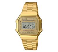 Casio Reloj Cuarzo Unisex 35.00mm con dial Digital Oro y Correa de Pulsera de Metal Oro A168WG-9EF