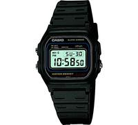 Casio Reloj Cuarzo Unisex 37.00mm con dial Digital Negro y Correa de Rubber Strap Negro W-59-1VQES