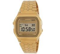 Casio Reloj Cuarzo Unisex 37.00mm con dial Digital Oro y Correa de Pulsera de Metal Oro A158WETG-9AEF