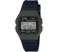 Casio Reloj Cuarzo Unisex 38.00mm con dial Digital LCD y Correa de Rubber Strap Negro F-91WM-3AEF