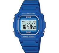 Casio Reloj Cuarzo Unisex 42.00mm con dial Digital LCD y Correa de Plastic/Resin Strap Azul F-108WH-2AEF