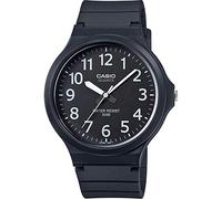 Casio Reloj Cuarzo Unisex 43.00mm con dial Analógico Negro y Correa de Rubber Strap Negro MW-240-1BVEF