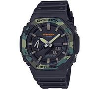 Casio Reloj Cuarzo Unisex 45.00mm con dial Analógico Negro y Correa de Resina Negra GA-2100SU-1AER