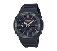 Casio Reloj Cuarzo Unisex 45.00mm con dial Analógico Negro y Correa de Resina Negra GA-2100SU-1AER