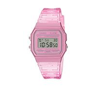 Casio Reloj de Cuarzo con Correa de Resina, Rosa, 20 (Modelo: F-91WS-4CF), Transparente Rosado, Sin tamaño, F91W