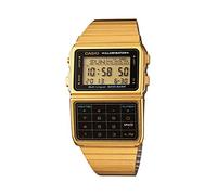 Casio Reloj de Cuarzo para Hombre con calculadora de Memoria de Tono Plateado 25