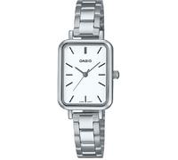 Casio LTP-V009 Series - Reloj de pulsera analógico estándar, cara rectangular, para mujer, modelo extranjero, Silver X White Ltp-v009d-7e, Tipo de pulsera: