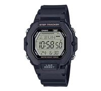 Casio Reloj de Mujer LWS-2200H-1AVDF Esfera Gris, Correa Negra, Correa