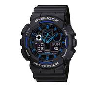 Casio Reloj de pulsera GA-100-1A2ER (ancho x alto), 51,20 mm x 55 mm, color azul, negro, material de la carcasa: resina (pulsera) = arte