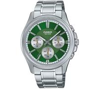 CASIO Reloj De Pulsera Para Hombre Multifuncional Acero/Verde MTP-1375PD-3AVEF