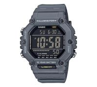 Casio Reloj Hombre Digital AE-1600H-8BV Gris Militar - Pantalla LCD Grande Negra, Resistente al Agua 100M, Batería 10 Años