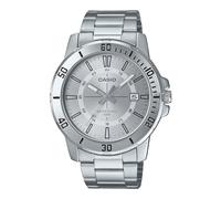 Casio Reloj de Vestir MTP-VD01D-7CVUDF, Plata, Pulsera