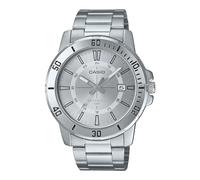 Casio Reloj de Vestir MTP-VD01D-7CVUDF, Plata, Pulsera