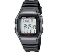 Casio Reloj deportivo de acero inoxidable W96H-1AV para hombre con correa negra
