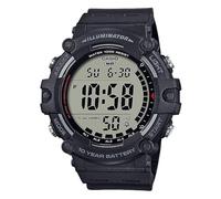 Casio Reloj Digital de Acero inoxidable17, Negro, Deportes
