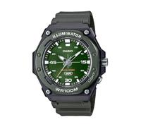 Casio Reloj Digital de Cuarzo para Hombre con Correa de Resina MW-620H-3AV, Verde, Moderno