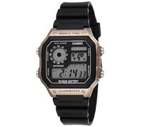 Casio Reloj Digital para Hombres de Cuarzo japonés con Correa en Resina AE-1200WH-5AVCF