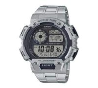 Casio Reloj Digital para Mujer de Cuarzo con Correa en Acero Inoxidable AE-1400WHD-1AVEF