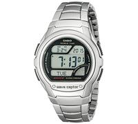 Casio Reloj Digital WV58A-1AVCR Waveceptor con Correa de Resina Negra para Hombre, Plateado, WV-58DA-1AV