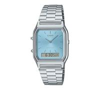 Casio Reloj Elegante AQ-230A-2A1, Azul Turquesa, Clásico