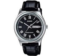 Casio Reloj Elegante MTP-V006L-1B, Negro, Clásico