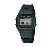 Casio Reloj F-91, reloj de cuarzo, unisex, barato Casio, Negro (W-3), Resistente al agua